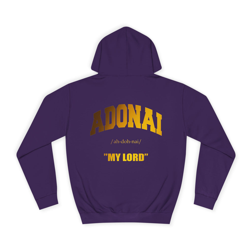 Inspirational Unisex Hoodie - ADONAI "MY LORD"