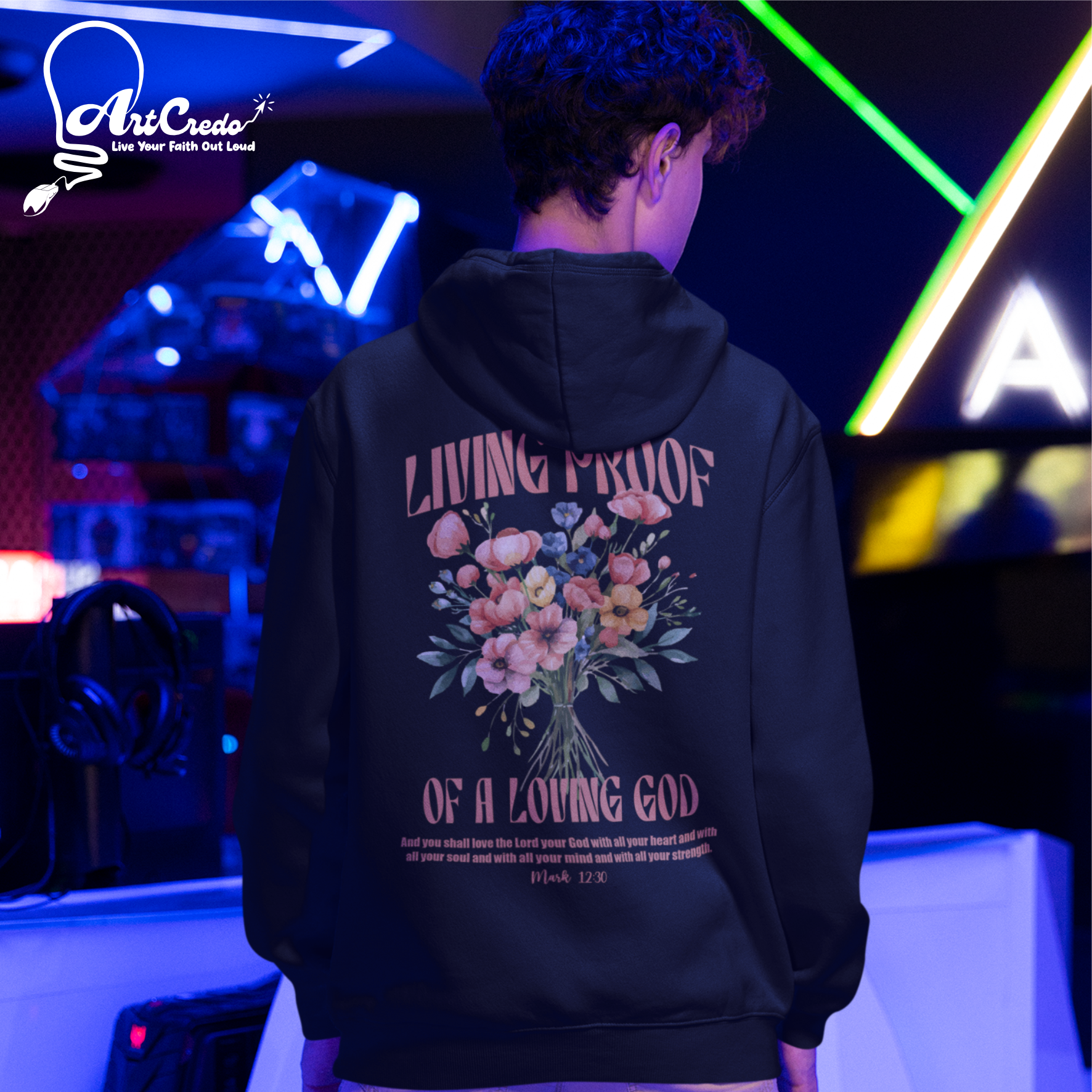 Unisex Living Proof of a Loving God Hoodie