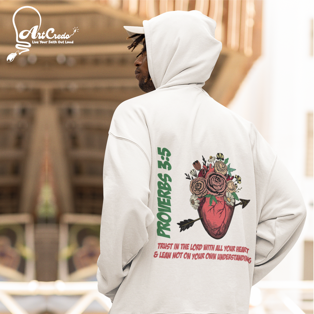 Unisex Inspirational Hoodie - Proverbs 3:5