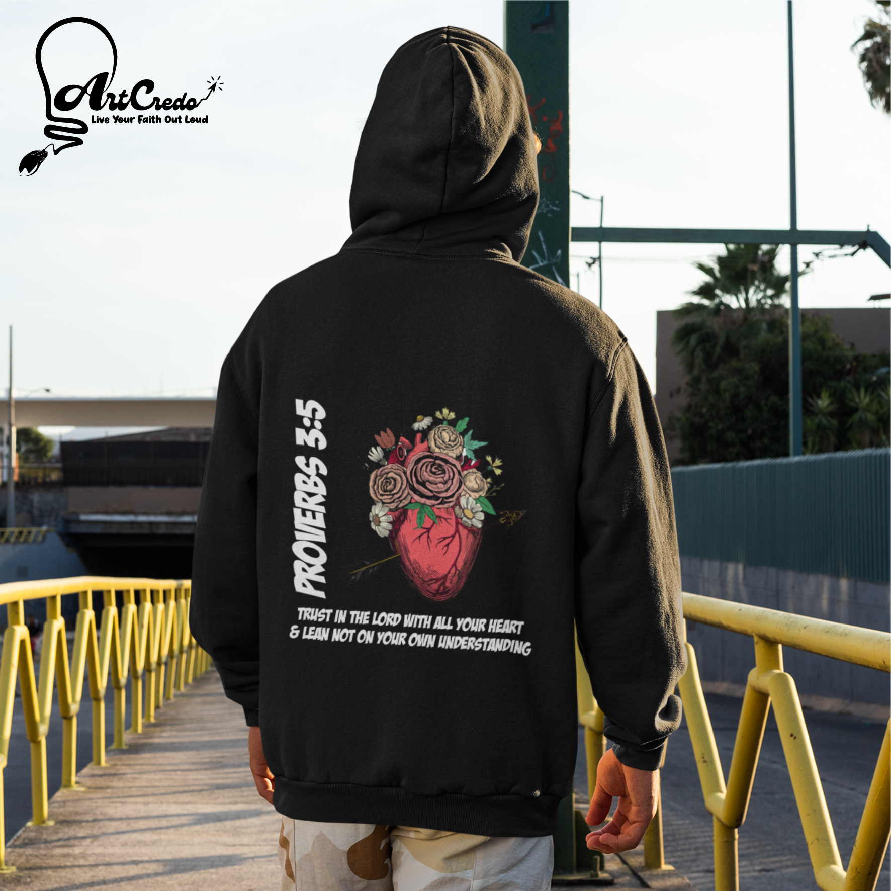 Unisex Inspirational Hoodie - Proverbs 3:5