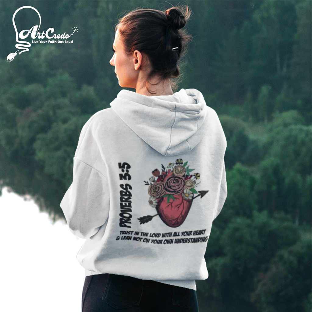 Unisex Inspirational Hoodie - Proverbs 3:5